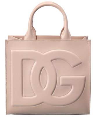 Dolce & Gabbana Dg Logo Leather Tote