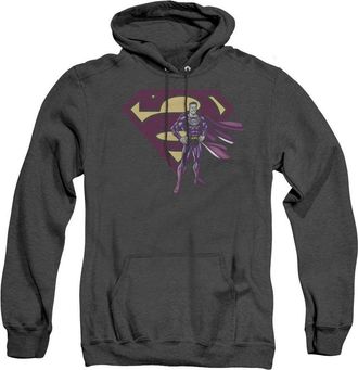 Gildan Superman Bizarro & Logo Adult Heather Hoodie / Hooded Sweatshirt