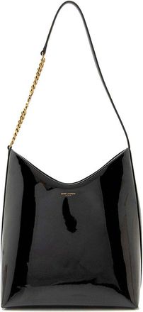 Saint Laurent Patent Leather Rendez-Vous Hobo (Authentic Pre-Loved)
