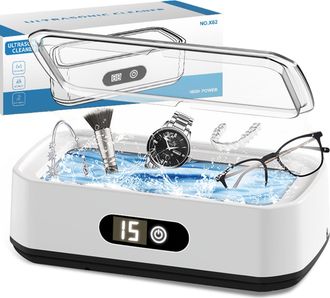 OEM Limpiador Ultras&oacute;nico De 650 Ml, 49000 Hz, Para Gafas, Relojes, Joyas, Monedas, Aparatos Dentales Y Cabezales De Afeitado. Tanque Ultras&oacute;nico Con 6 Aj
