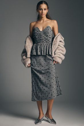 Baum Und Pferdgarten Amilie Strapless Peplum Dress