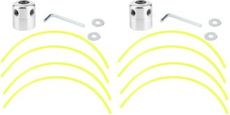 OEM Testina Di Taglio Con Luci Laterali In Alluminio, Dado E Filo Di Taglio, Set Da 2 Pezzi -crezuo