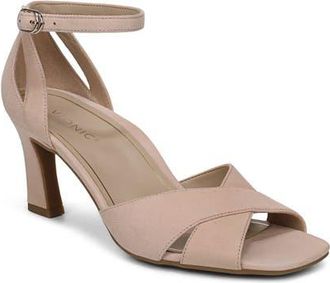 Vionic Charmaine Sandal in Cameo Rose Suede at Nordstrom, Size 6.5