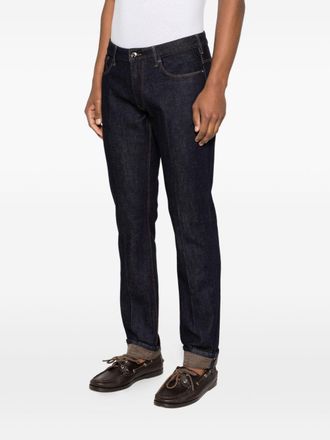 Emporio Armani Slim-Fit Denim Jeans - Navy