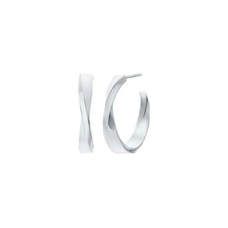 Michael Kors Pendientes de aro Twist - Accessories - Mujer - Gris - ONE SIZE