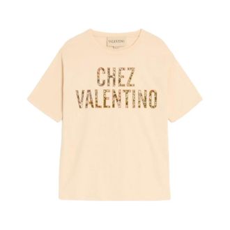 Valentino T-Shirt - female - Valentino - T-Shirts - Beige - XS - Tops