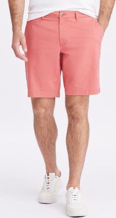 Robert Graham Brightside Flat Front Stretch Cotton Chino Shorts in Holly Berry at Nordstrom, Size 30