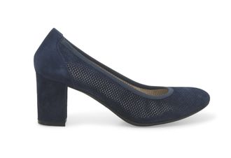 Melluso D&eacute;collet&eacute; donna in camoscio blu notte d116z