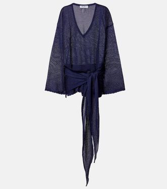 The Attico Open-knit minidress