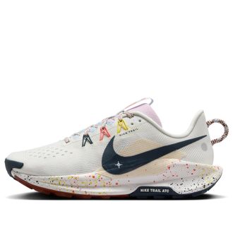 Nike (WMNS) Nike React Pegasus Trail 5 Summit White Football Grey Pink Foam Armory Navy DV3865-102