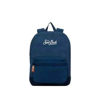 MC2 Saint Barth Backpacks, female, Blue, Size: ONE SIZE Canvas Backpack
