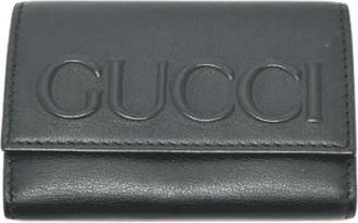 Gucci Pre-owned Leren Sleutelhouder - Dames - Vintage Accessoires - Zwart - ONE Size - Leer - Vintage