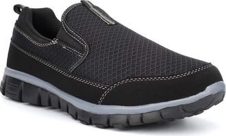 Generic Mens Memory Foam Trainers Mens Slip On Trainers Mens Lightweight Trainers Mens Slip On Shoes Mens Memory Foam Shoes Black/Navy 11 UK