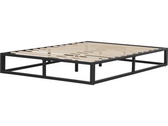 Habitat et Jardin Habitat Et Jardin - Struttura Letto In Metallo 140 X 190 Cm - Nero