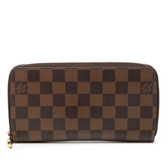 Louis Vuitton Damier Brown Damier Canvas Pvc Coin Purse/Coin Case (Pre-Owned)