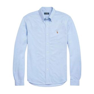 Ralph Lauren Katoenen Oxford overhemd - Heren - Zakelijke Overhemden - Blauw - 2XL - Katoen - Overhemden