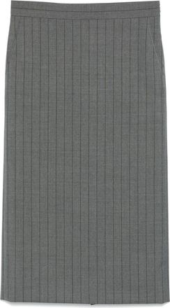 Moschino striped midi skirt - Grey