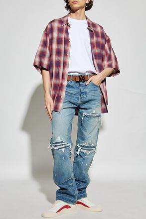 Amiri Jeans With A vintage Effect, Mens, Blue