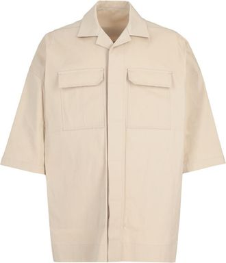 Rick Owens Light Beige Oversized Shirt