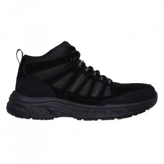 Skechers Heren Oak Canyon Su&egrave;de Relaxed Fit Sneakers (Zwart)
