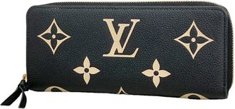 Louis Vuitton Beige Noir Long Wallet (Bi-Fold) (Pre-Owned)