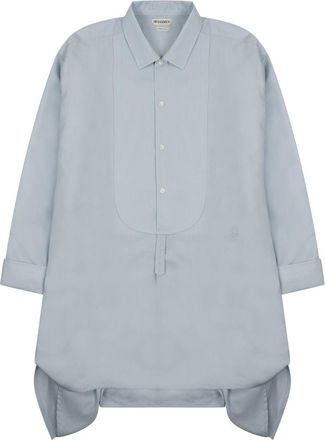 J.W.Anderson Asymmetrical Mini Shirt Dress With Classic Collar And Extended Side Panels