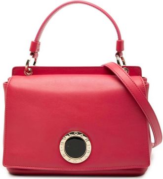Bulgari Pre-owned Shoulder Bags, female, Pink, Size: ONE SIZE Pre-owned Structured Leather Handbag
