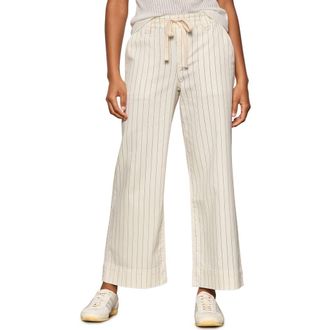 Sanctuary Lily Stripe Ankle Crop Pants in Setting Sun Stripe at Nordstrom, Size 25P
