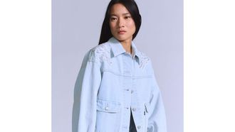 Levi's Bliss Trucker Jacket - Womens - L - Blue