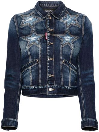 Dsquared2 Giacca denim Super Star - Blu