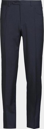 Canali Classic Solid Dress Trousers