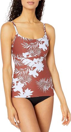 Seafolly Wild Tropics Tankini Top In Amber