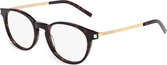 Saint Laurent Eyewear Occhiali tondi - Marrone