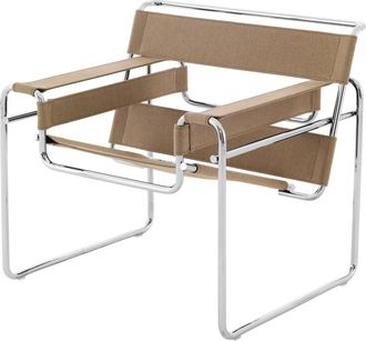 Knoll Knoll - Wassily Stuhl, Segeltuch hellbraun