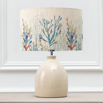 Voyage Maison Leura Table Lamp With Coral Reef Eva Lampshade in Cream
