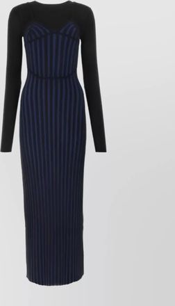 Dion Lee merino wool crew-neck midi dress
