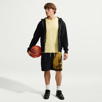 Nike Los Angeles Lakers Standard Issue Nike Mens Fleece Basketball Shorts in Black | IQ1501-010