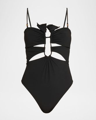 Cult Gaia Celestine Cutout One-Piece Swimsuit