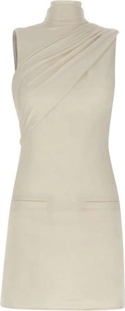 Courr&egrave;ges Twist A-Line Jurk - Dames - Korte kleedjes - Beige - 2XS - Kleedjes