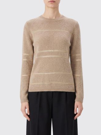 Fabiana Filippi Maglia girocollo a righe in misto lana e mohair