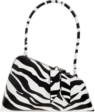 The Attico Sunrise Leren Tas - Dames - Schoudertassen - Zwart - ONE Size - Leer - Tassen