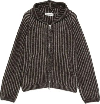 Our Legacy striped hooded cardigan - Brown