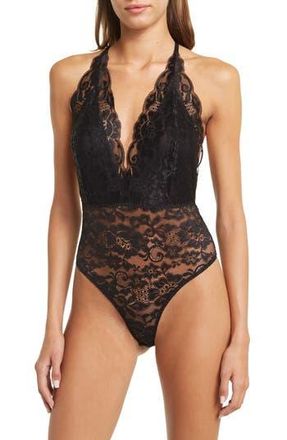 Wishlist Lace Bodysuit in Black at Nordstrom Rack, Size Medium
