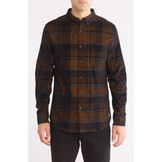 Weatherproof Plaid Corduroy Button-Up Shirt in Golden Dreams at Nordstrom Rack, Size Xx-Large