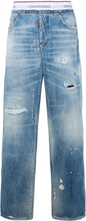 Dsquared2 DENIM BAGGY JOGGERS Size: 50, colour: BLUE