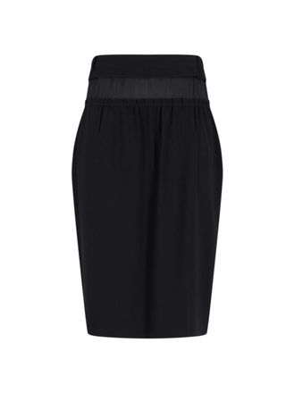 Maison Margiela Four Stitches Midi Skirt - Black
