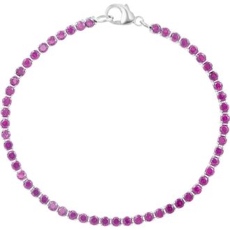 Effy Rhodolite Garnet Bracelet in Silver/Rhodolite Garnet at Nordstrom Rack, Size 7