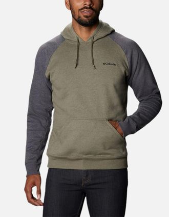 Columbia Mens Columbia HART MOUNTAIN II Mens Hoodies Regular Cotton Pullover Hooded Jumpers - Green - Size: 42