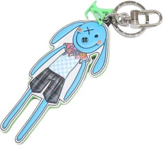 Louis Vuitton Pre-owned Accessories, female, Blue, Size: ONE SIZE Pre-owned Canvas Keyring