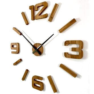 OEM Reloj De Pared De Madera De Roble Eko 130 Cm